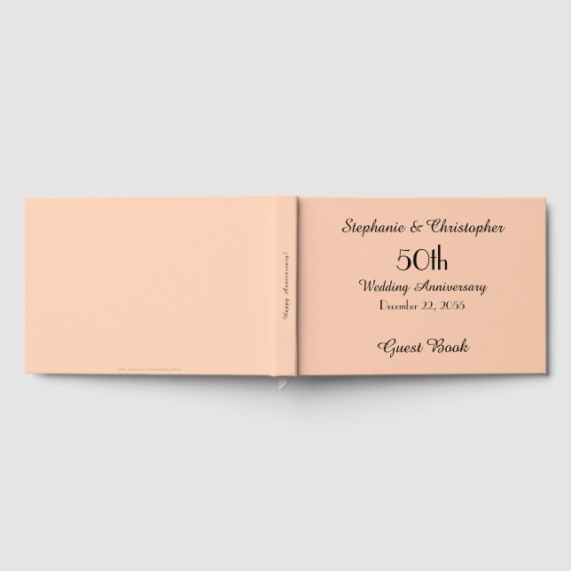 Personalised Guest Book 50th Anniversary Party (Full)