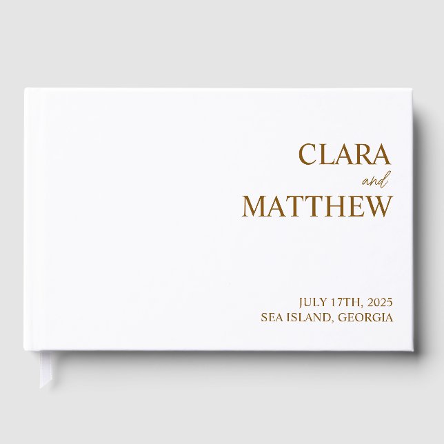  Personalised Guest Book Custom Wedding Reception  (Front)