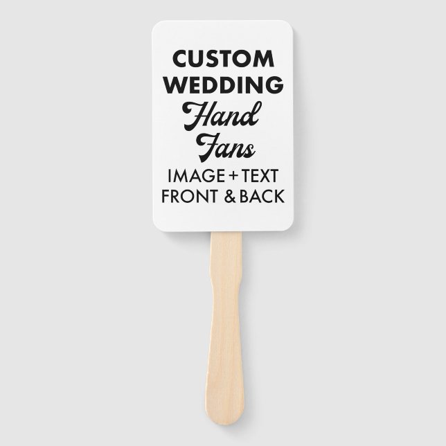 Personalised Guest Favour Wedding Fans (10) (Front)