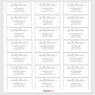 Personalised Guest wedding address labels sticker