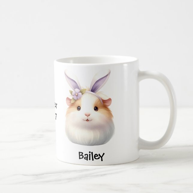 Personalised Guinea Pig Easter/Spring Mug (Right)