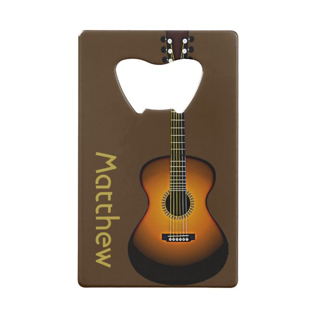 Personalised Guitar Design Bottle Opener (Back)