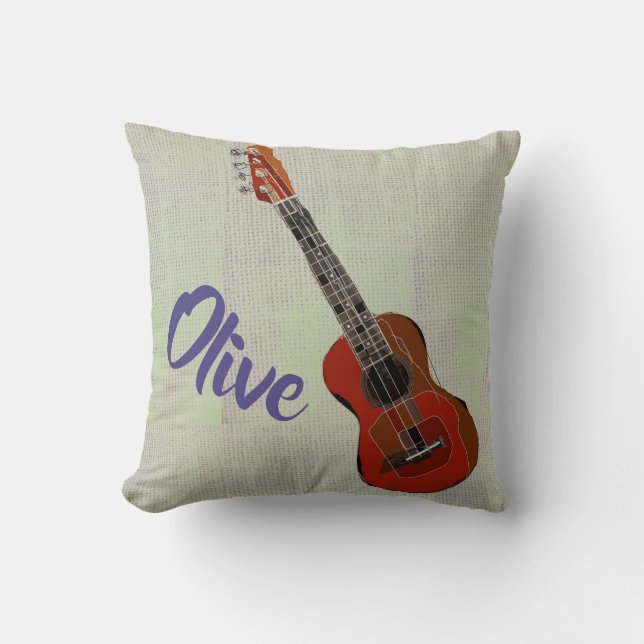 Personalised Guitar pillow (Front)