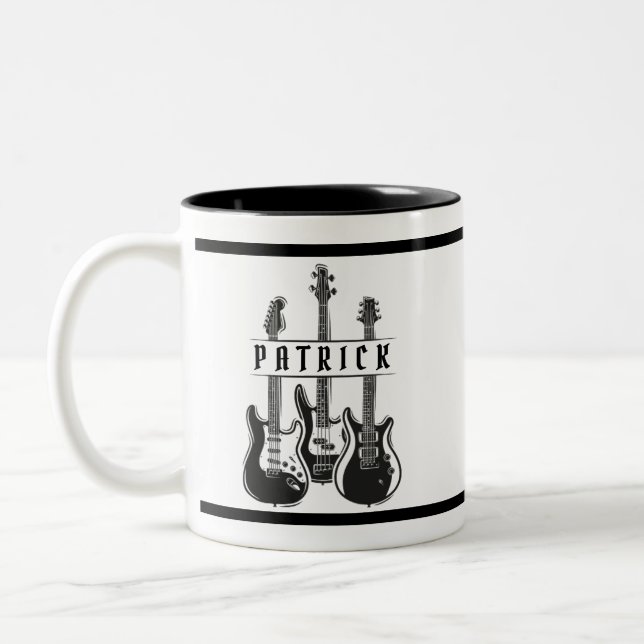 Personalised Guitar Player Gift Mug For Guitarist (Left)
