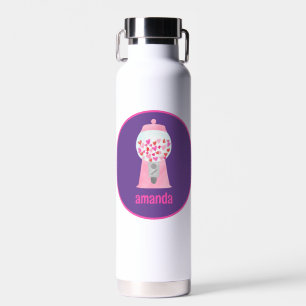 Personalised Gumball Love Valentine's Day Water Bottle