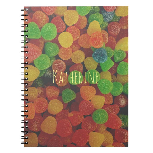 Personalised Gumdrops Candy Notebook (Front)