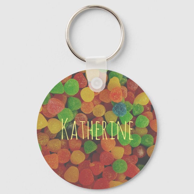 Personalised Gumdrops Key Ring (Front)