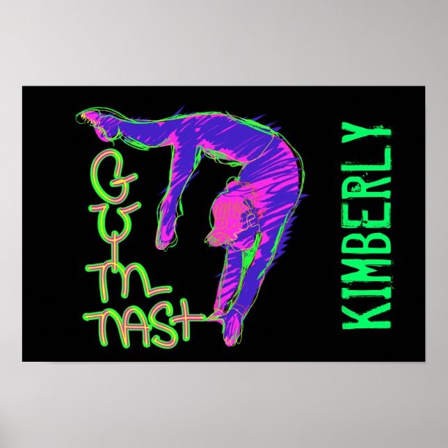 Personalised Gymnast Poster (Front)