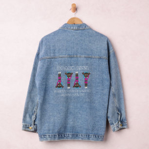 Personalised Gymnastics Academy Dance Studio Gym Denim Jacket
