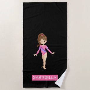 Personalised Gymnastics Beach Towel