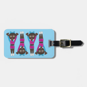 Personalised Gymnastics Dance Acrobatics Acro Gym Luggage Tag
