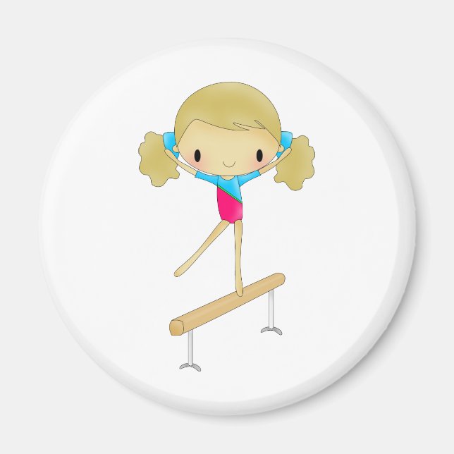 Personalised Gymnastics gifts and accessories Magnet (Front)