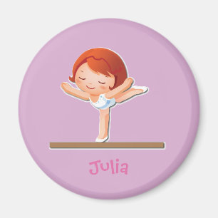 Personalised Gymnastics Gifts Magnet