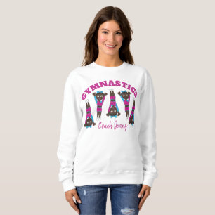 Personalised GYMNASTICS Gym Teacher Tumbling Coach Sweatshirt