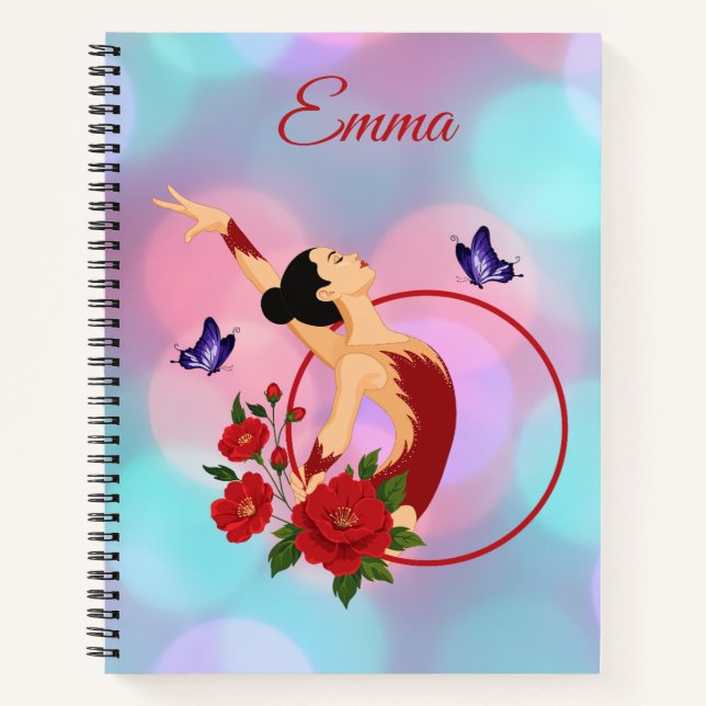 Personalised gymnast's notebook (Front)