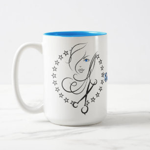 Personalised Hair Beautician  Two-Tone Coffee Mug
