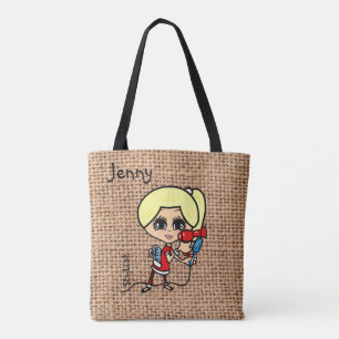 Personalised Hair Stylist Bag Caricature blonde
