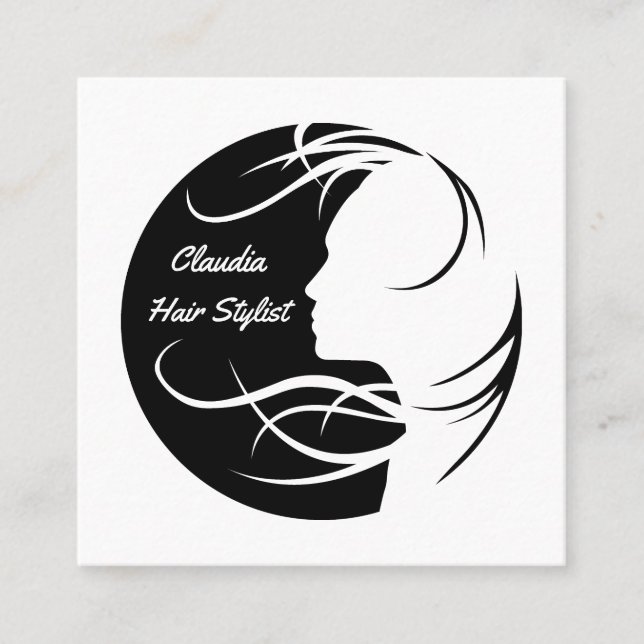 Personalised Hair Stylist Business Card (Front)