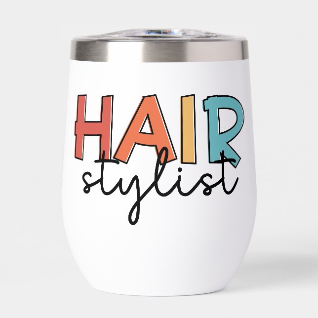 Personalised Hair Stylist Retro Hairdresser Gift (Front)