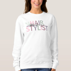 Personalised Hair Stylist Sweatshirt