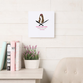 Personalised Hair Stylist Wall Clock