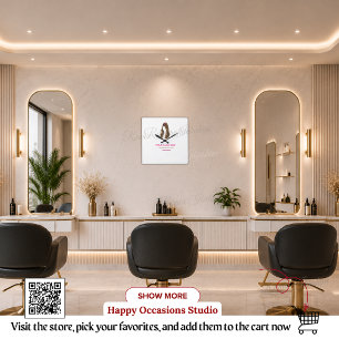 Personalised Hair Stylist Wall Clock