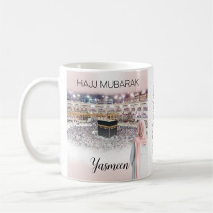Personalised Hajj Mubarak Coffe Mug Hajj Gift