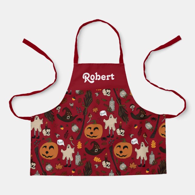 Personalised Halloween apron for kids (Front)