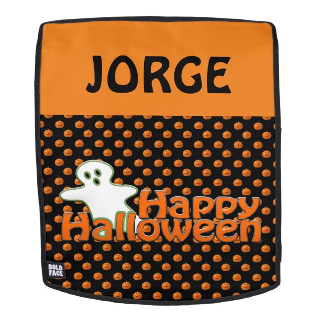 Personalised Halloween Backpack Faceplate (Removable Face)