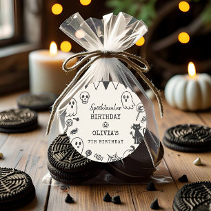 Personalised Halloween Birthday Paper Classic Round Sticker