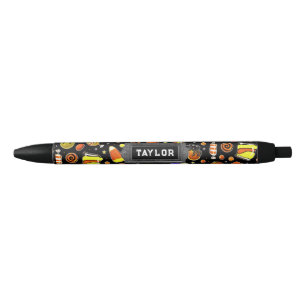 Personalised Halloween Black Ink Pen