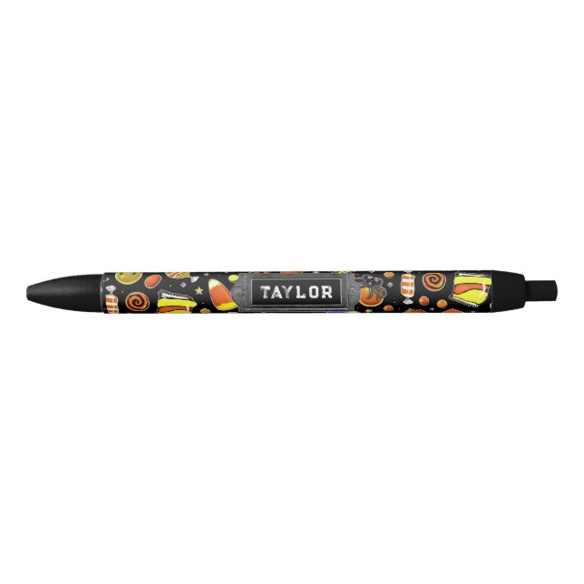 Personalised Halloween Black Ink Pen (Front)