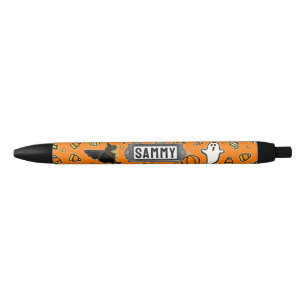 Personalised Halloween Black Ink Pen