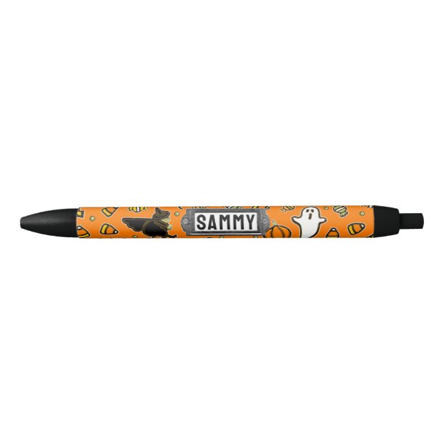 Personalised Halloween Black Ink Pen (Front)