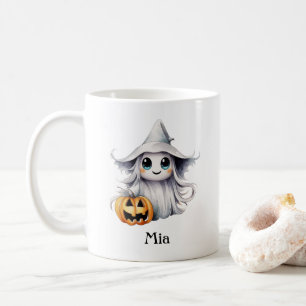 Personalised Halloween Boo-tiful Ghost Girl Coffee Mug