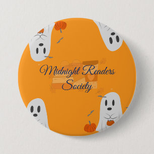 Personalised Halloween Book Club 7.5 Cm Round Badge