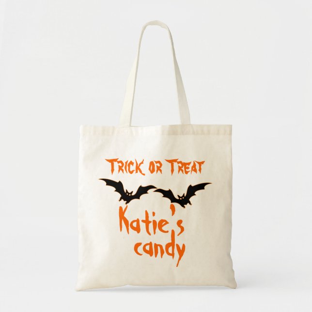 Personalised Halloween Candy Bag (Front)