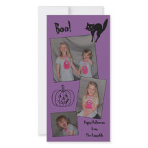 Personalised Halloween Card (cat, pumpkin)