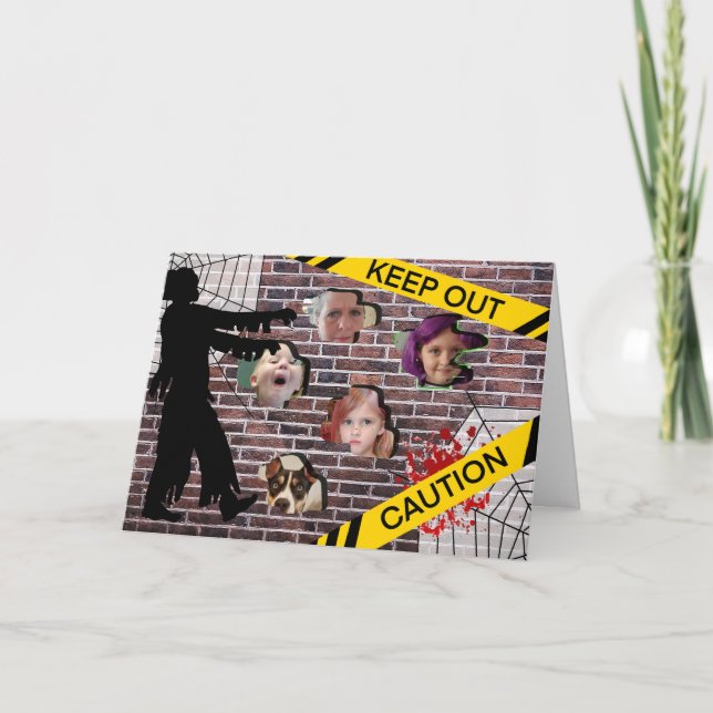 Personalised Halloween Card with Family Photos (Front)
