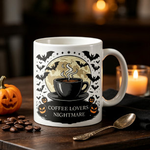 Personalised Halloween Coffee Lover Spooky Desk Mo Mug