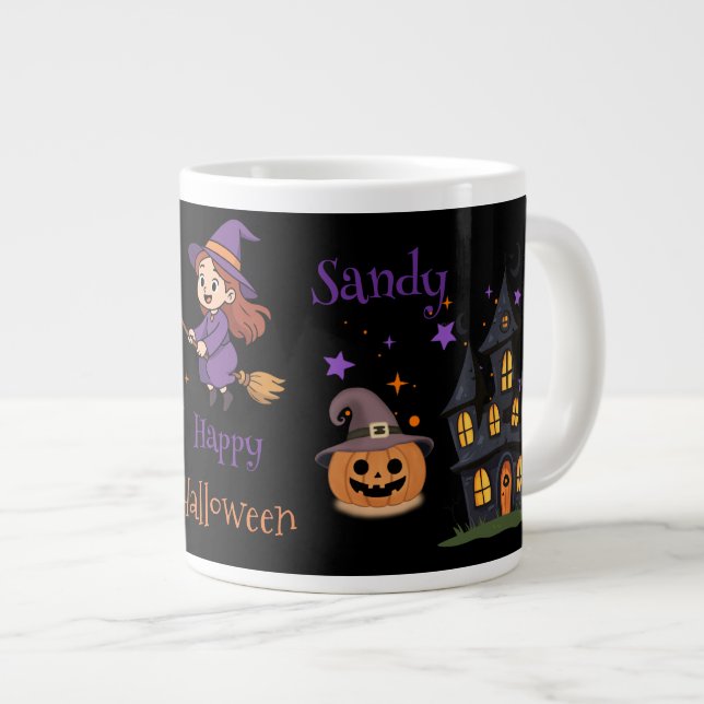 Personalised Halloween coffee mug (Front Right)