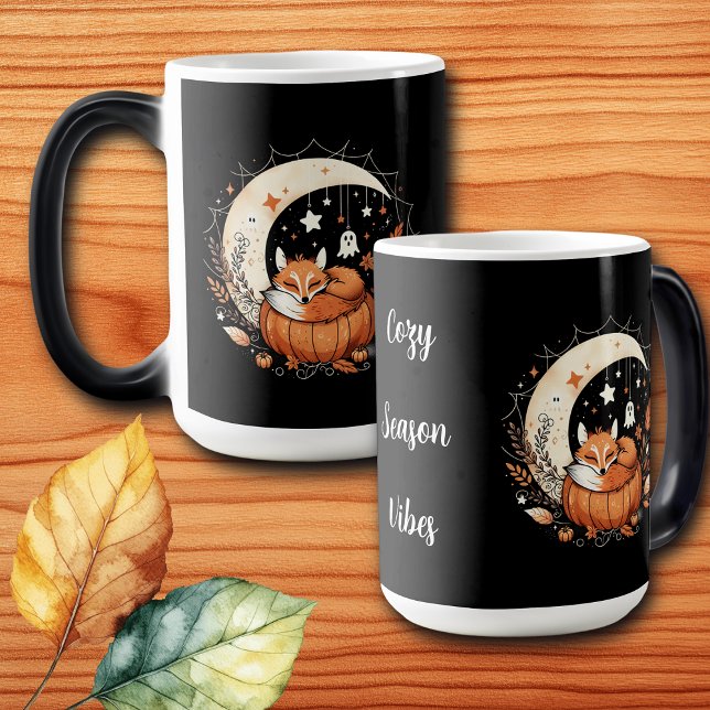 Personalised Halloween Fox and Ghost  Magic Mug (Creator Uploaded)