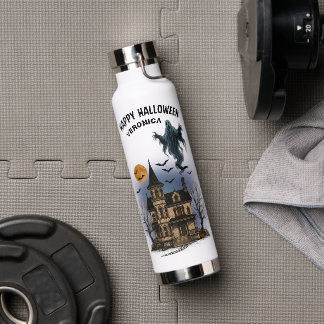 Personalised Halloween Ghost Water Bottle