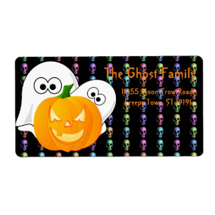 Personalised Halloween Ghosts Pumpkin