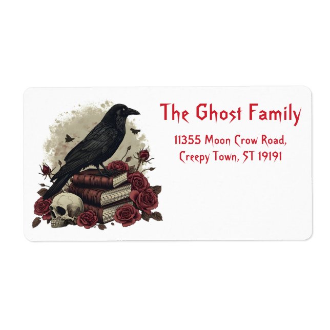 Personalised Halloween Ghosts Skull Floral (Front)