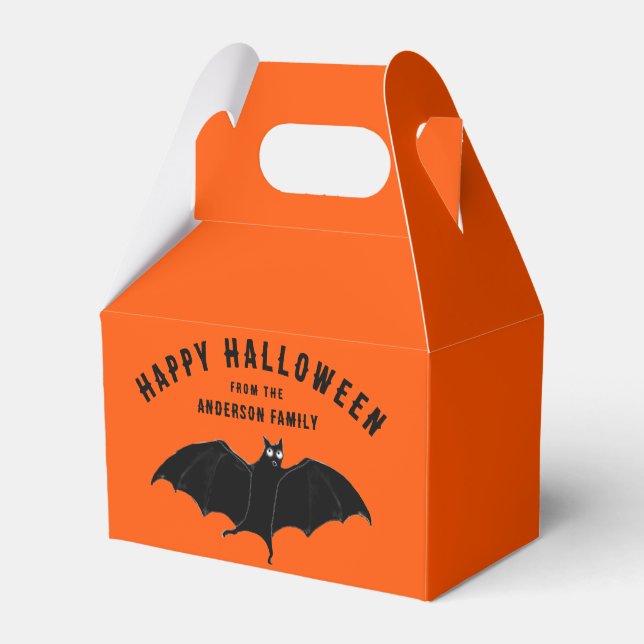 Personalised Halloween Gifts Favour Box (Back Side)