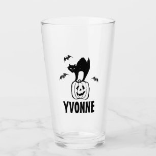 Personalised Halloween Glass Cup