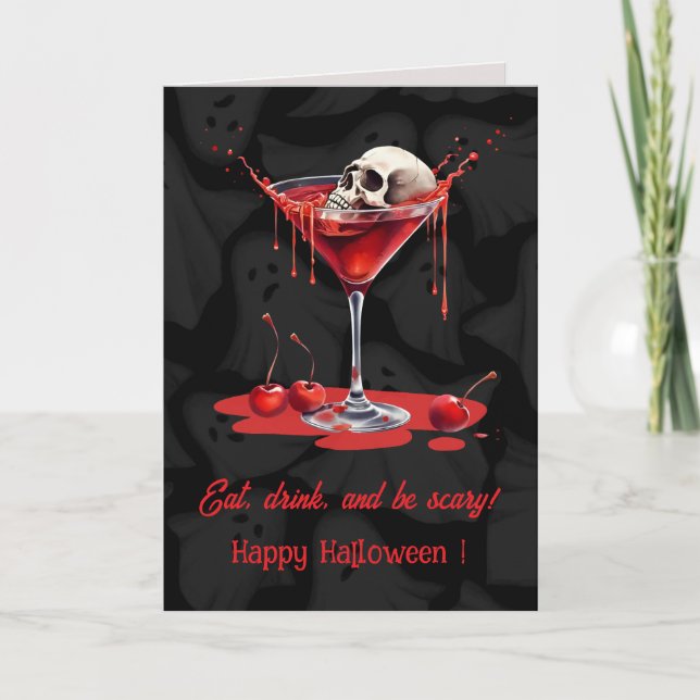 Personalised Halloween Greeting Card – Spooky, Fun (Front)