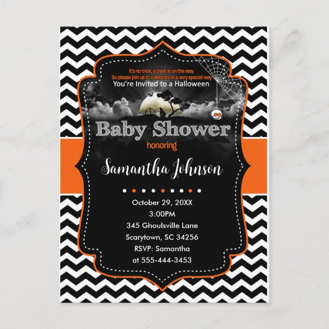 Personalised Halloween Invitation (Front)