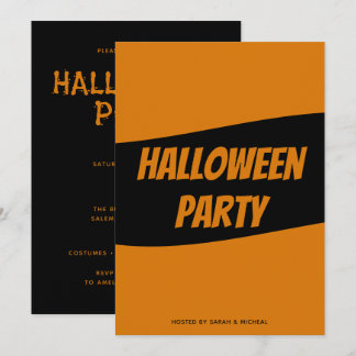 Personalised Halloween Invitation card